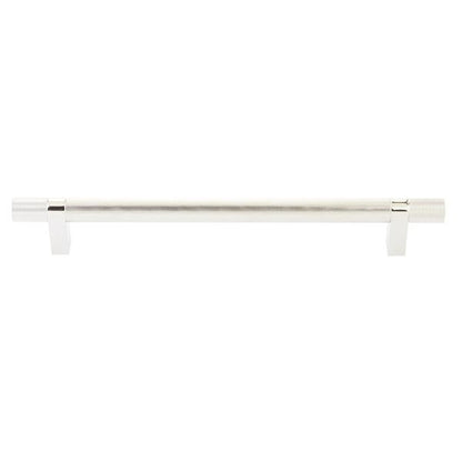 Emtek - Select Bar Appliance Pull 12 Inch C-C, Rectangular Bar Stem, Knurled Bar