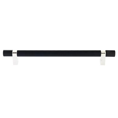 Emtek - Select Bar Appliance Pull 12 Inch C-C, Rectangular Bar Stem, Knurled Bar