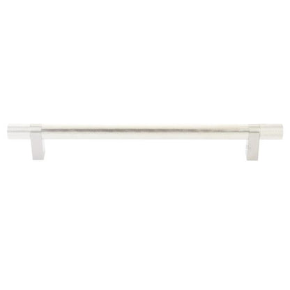 Emtek - Select Bar Appliance Pull 12 Inch C-C, Rectangular Bar Stem, Knurled Bar