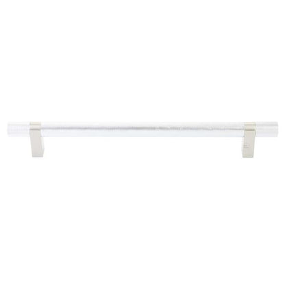 Emtek - Select Bar Appliance Pull 12 Inch C-C, Rectangular Bar Stem, Knurled Bar