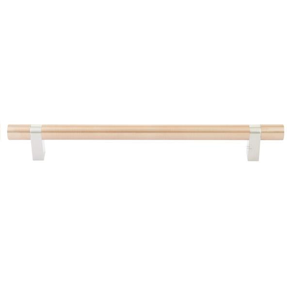 Emtek - Select Bar Appliance Pull 12 Inch C-C, Rectangular Bar Stem, Smooth Bar