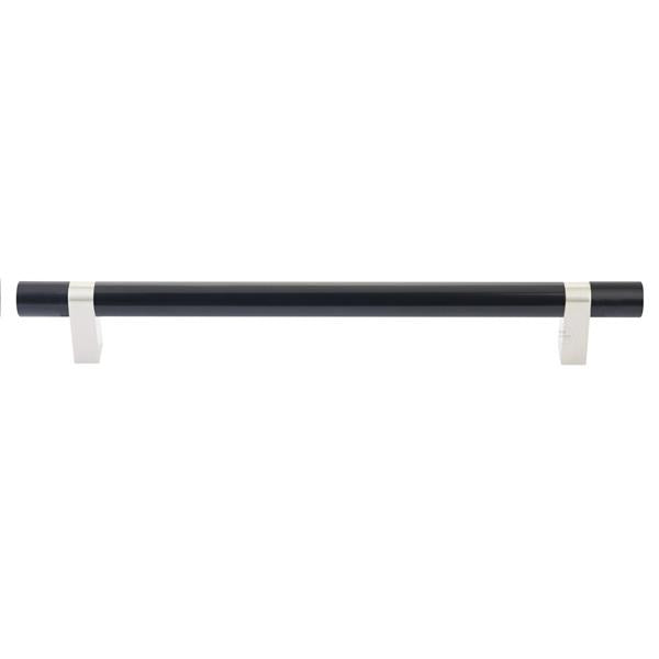 Emtek - Select Bar Appliance Pull 12 Inch C-C, Rectangular Bar Stem, Smooth Bar