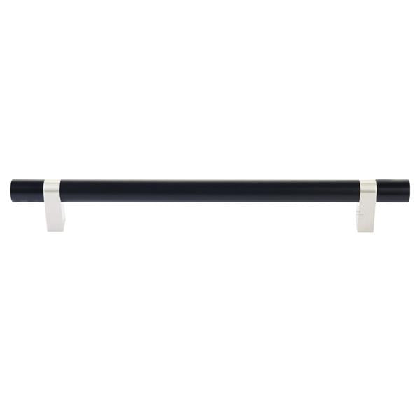 Emtek - Select Bar Appliance Pull 12 Inch C-C, Rectangular Bar Stem, Smooth Bar