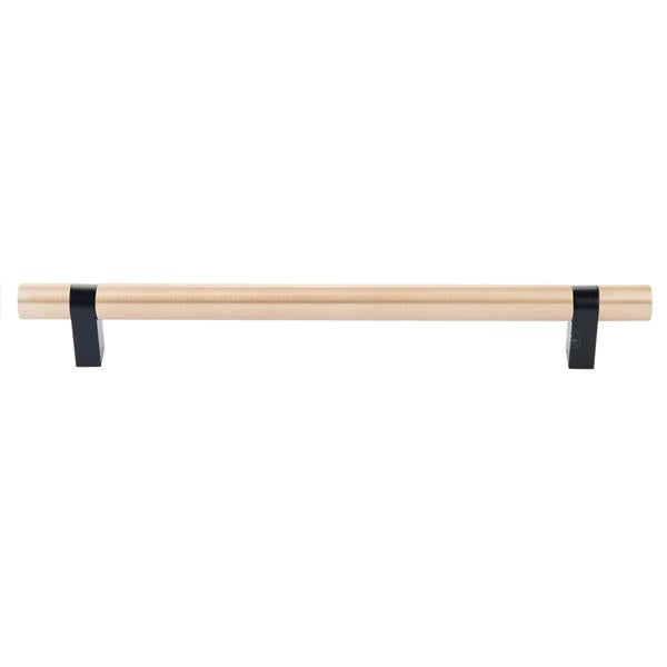 Emtek - Select Bar Appliance Pull 12 Inch C-C, Rectangular Bar Stem, Smooth Bar