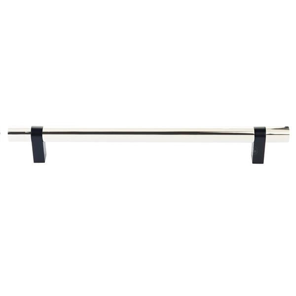 Emtek - Select Bar Appliance Pull 12 Inch C-C, Rectangular Bar Stem, Smooth Bar
