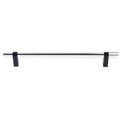 Emtek - Select Bar Appliance Pull 12 Inch C-C, Rectangular Bar Stem, Smooth Bar