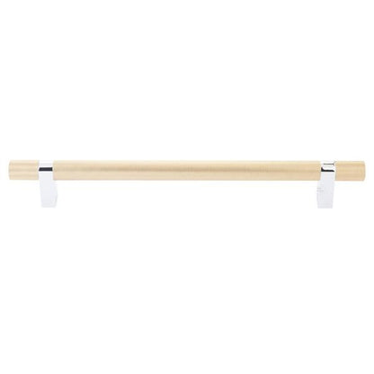 Emtek - Select Bar Appliance Pull 12 Inch C-C, Rectangular Bar Stem, Knurled Bar