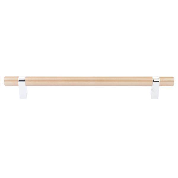 Emtek - Select Bar Appliance Pull 12 Inch C-C, Rectangular Bar Stem, Smooth Bar
