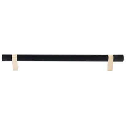 Emtek - Select Bar Appliance Pull 12 Inch C-C, Rectangular Bar Stem, Knurled Bar