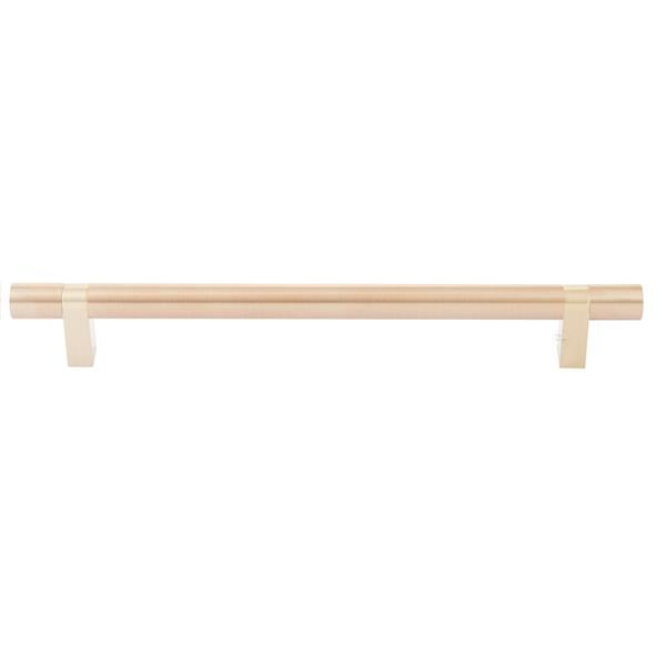 Emtek - Select Bar Appliance Pull 12 Inch C-C, Rectangular Bar Stem, Smooth Bar