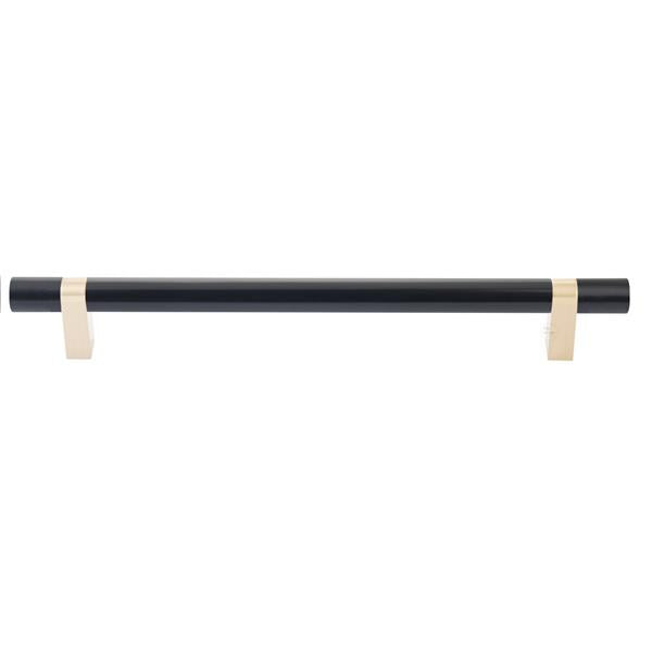 Emtek - Select Bar Appliance Pull 12 Inch C-C, Rectangular Bar Stem, Smooth Bar