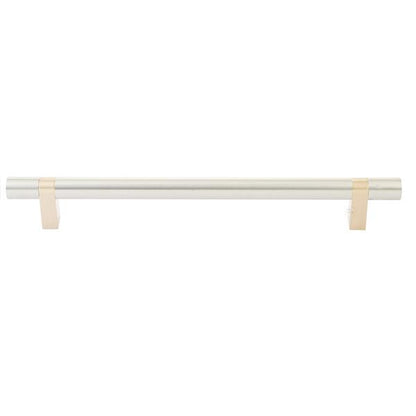 Emtek - Select Bar Appliance Pull 12 Inch C-C, Rectangular Bar Stem, Smooth Bar