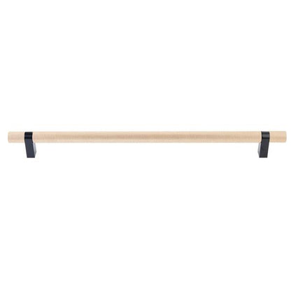Emtek - Select Bar Appliance Pull 18 Inch C-C, Rectangular Bar Stem, Knurled Bar