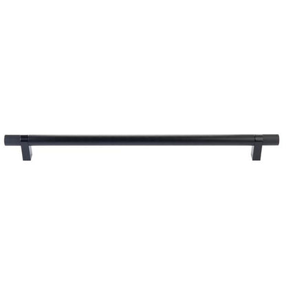 Emtek - Select Bar Appliance Pull 18 Inch C-C, Rectangular Bar Stem, Knurled Bar