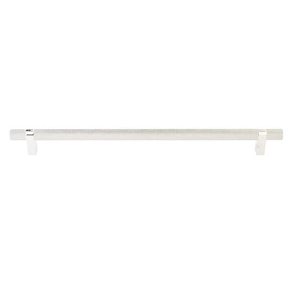 Emtek - Select Bar Appliance Pull 18 Inch C-C, Rectangular Bar Stem, Knurled Bar