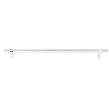 Emtek - Select Bar Appliance Pull 18 Inch C-C, Rectangular Bar Stem, Knurled Bar