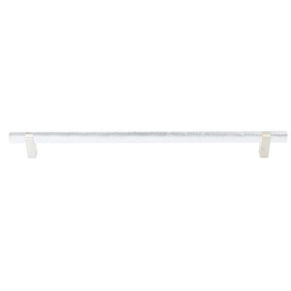 Emtek - Select Bar Appliance Pull 18 Inch C-C, Rectangular Bar Stem, Knurled Bar