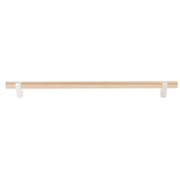 Emtek - Select Bar Appliance Pull 18 Inch C-C, Rectangular Bar Stem, Smooth Bar
