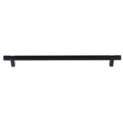 Emtek - Select Bar Appliance Pull 18 Inch C-C, Rectangular Bar Stem, Knurled Bar