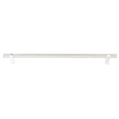 Emtek - Select Bar Appliance Pull 18 Inch C-C, Rectangular Bar Stem, Knurled Bar