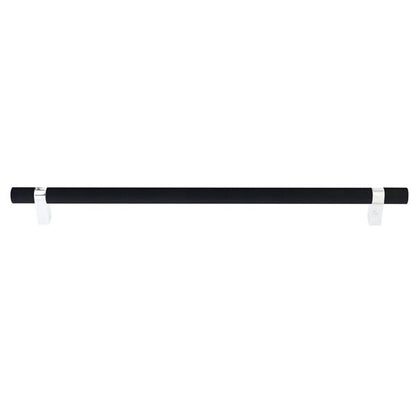 Emtek - Select Bar Appliance Pull 18 Inch C-C, Rectangular Bar Stem, Knurled Bar