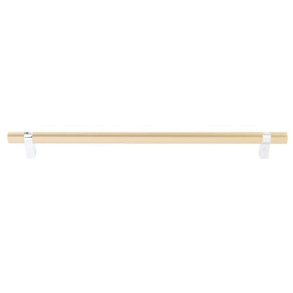 Emtek - Select Bar Appliance Pull 18 Inch C-C, Rectangular Bar Stem, Smooth Bar