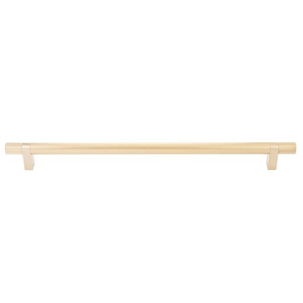 Emtek - Select Bar Appliance Pull 18 Inch C-C, Rectangular Bar Stem, Knurled Bar