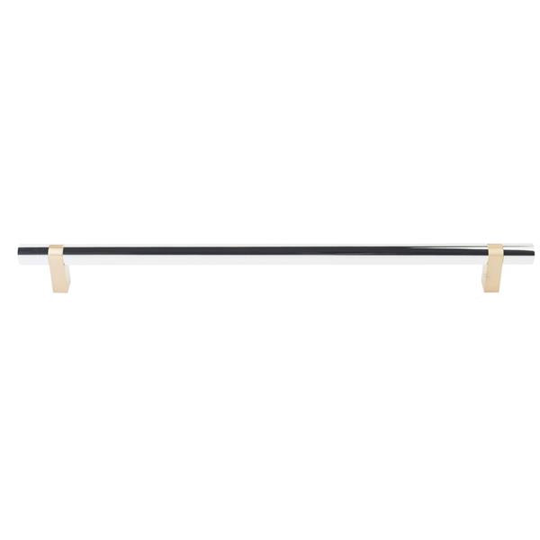Emtek - Select Bar Appliance Pull 18 Inch C-C, Rectangular Bar Stem, Smooth Bar