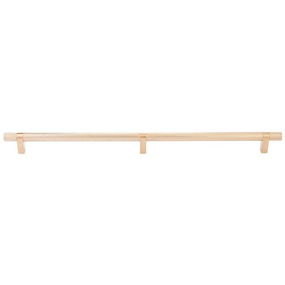 Emtek - Select Bar Appliance Pull 24 Inch C-C, Rectangular Bar Stem, Knurled Bar