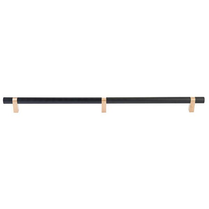 Emtek - Select Bar Appliance Pull 24 Inch C-C, Rectangular Bar Stem, Knurled Bar