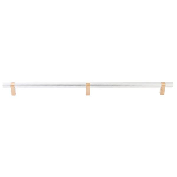Emtek - Select Bar Appliance Pull 24 Inch C-C, Rectangular Bar Stem, Knurled Bar