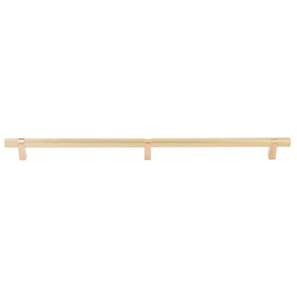 Emtek - Select Bar Appliance Pull 24 Inch C-C, Rectangular Bar Stem, Knurled Bar