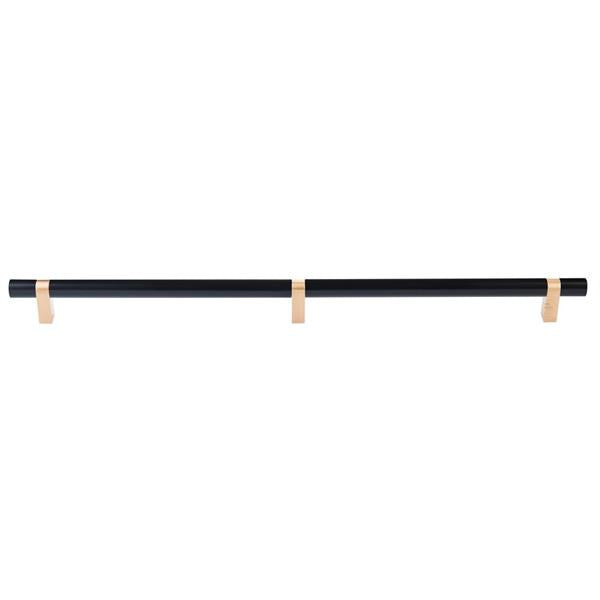 Emtek - Select Bar Appliance Pull 24 Inch C-C, Rectangular Bar Stem, Smooth Bar