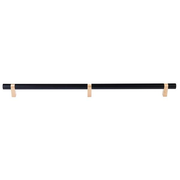 Emtek - Select Bar Appliance Pull 24 Inch C-C, Rectangular Bar Stem, Smooth Bar