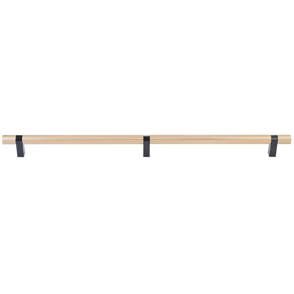 Emtek - Select Bar Appliance Pull 24 Inch C-C, Rectangular Bar Stem, Smooth Bar