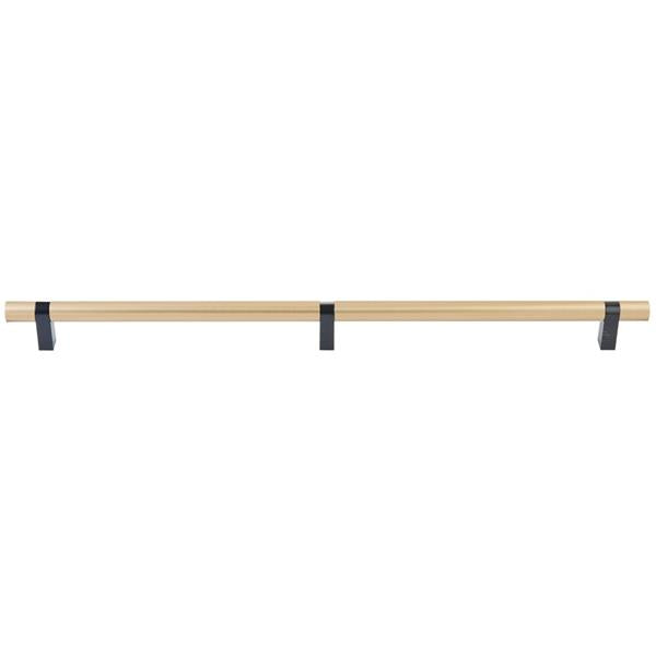 Emtek - Select Bar Appliance Pull 24 Inch C-C, Rectangular Bar Stem, Smooth Bar