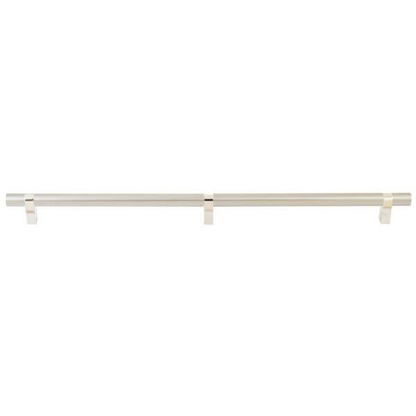 Emtek - Select Bar Appliance Pull 24 Inch C-C, Rectangular Bar Stem, Smooth Bar