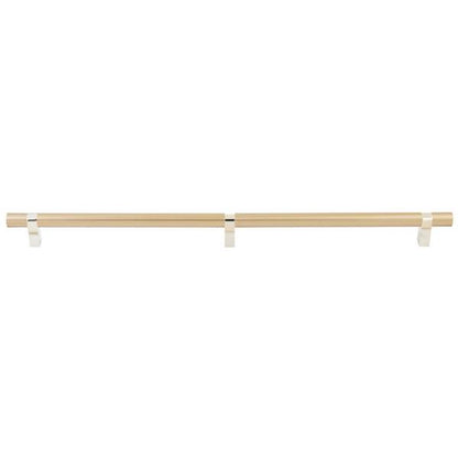Emtek - Select Bar Appliance Pull 24 Inch C-C, Rectangular Bar Stem, Smooth Bar