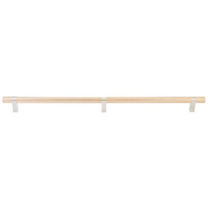 Emtek - Select Bar Appliance Pull 24 Inch C-C, Rectangular Bar Stem, Knurled Bar