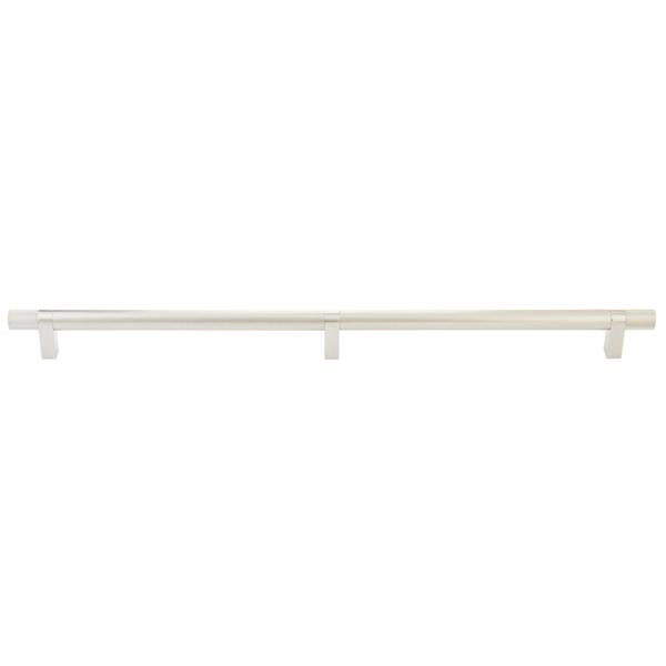 Emtek - Select Bar Appliance Pull 24 Inch C-C, Rectangular Bar Stem, Knurled Bar