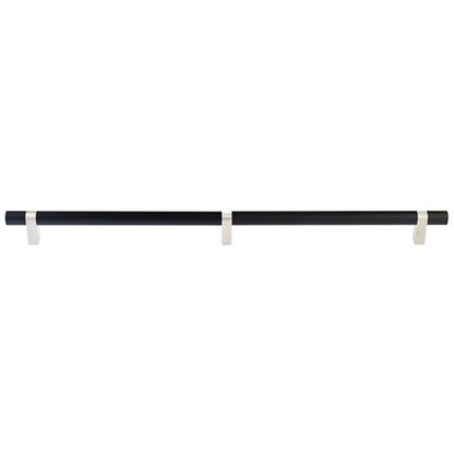 Emtek - Select Bar Appliance Pull 24 Inch C-C, Rectangular Bar Stem, Knurled Bar