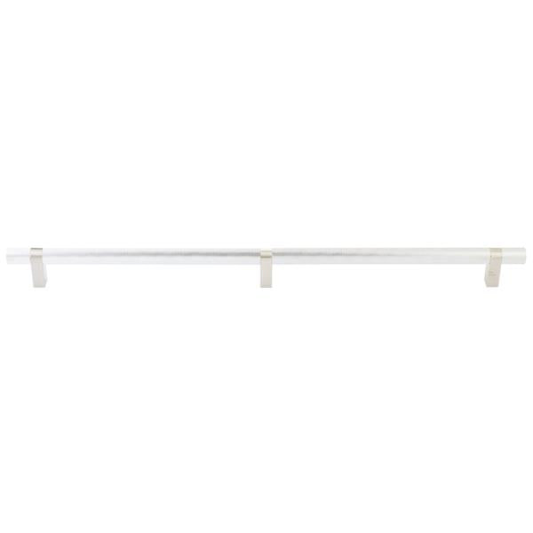 Emtek - Select Bar Appliance Pull 24 Inch C-C, Rectangular Bar Stem, Knurled Bar