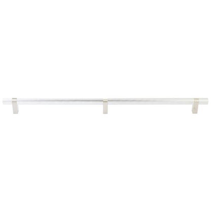 Emtek - Select Bar Appliance Pull 24 Inch C-C, Rectangular Bar Stem, Knurled Bar
