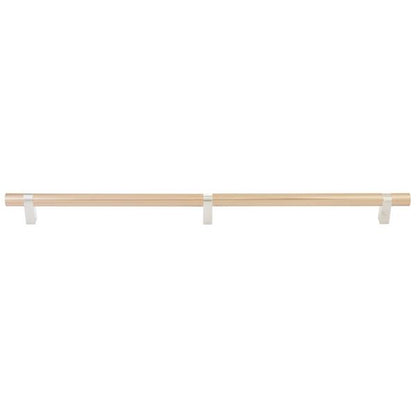 Emtek - Select Bar Appliance Pull 24 Inch C-C, Rectangular Bar Stem, Smooth Bar