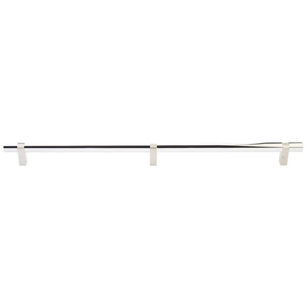 Emtek - Select Bar Appliance Pull 24 Inch C-C, Rectangular Bar Stem, Smooth Bar