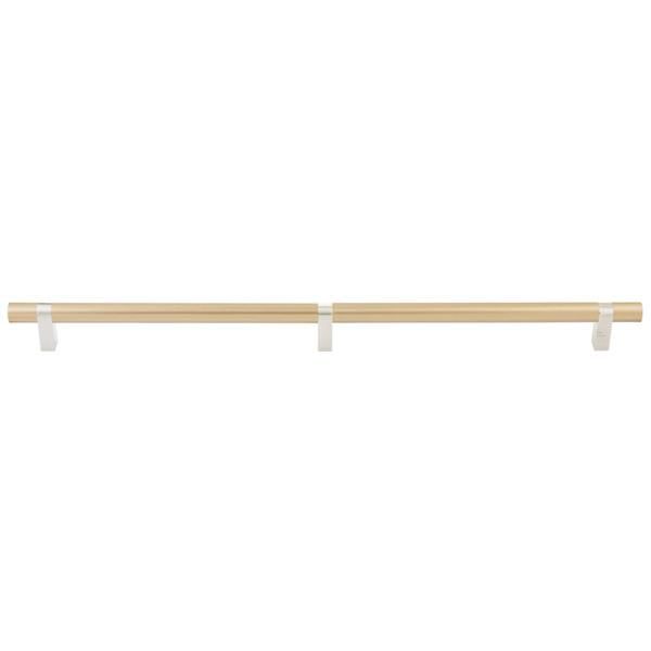 Emtek - Select Bar Appliance Pull 24 Inch C-C, Rectangular Bar Stem, Smooth Bar