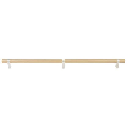 Emtek - Select Bar Appliance Pull 24 Inch C-C, Rectangular Bar Stem, Smooth Bar