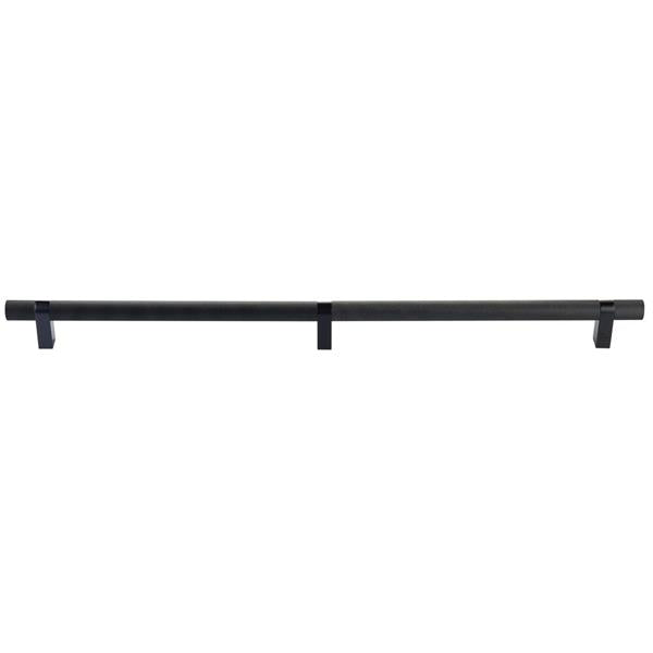 Emtek - Select Bar Appliance Pull 24 Inch C-C, Rectangular Bar Stem, Knurled Bar