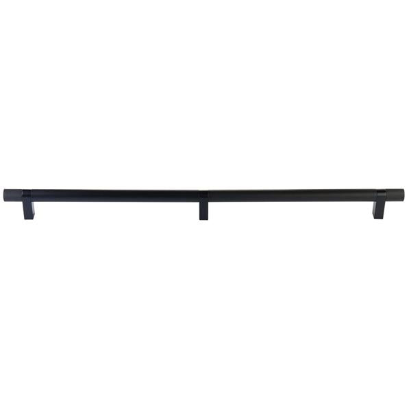 Emtek - Select Bar Appliance Pull 24 Inch C-C, Rectangular Bar Stem, Knurled Bar
