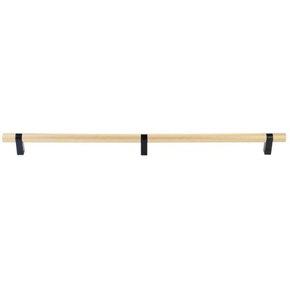 Emtek - Select Bar Appliance Pull 24 Inch C-C, Rectangular Bar Stem, Knurled Bar